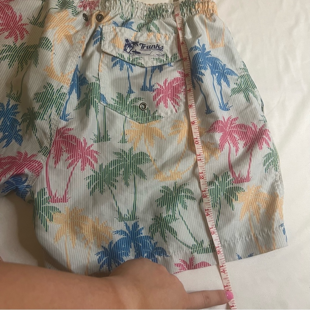 Trunks Surf & Swim Co. Tropical Palm Print Swim Trunks Men’s Size XL - Picture 3 of 5